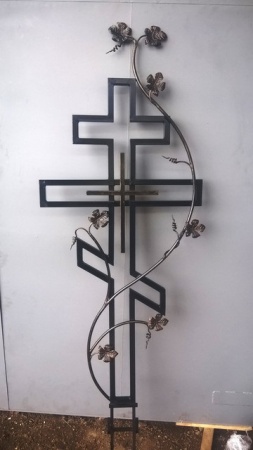 Крест кованый могильный К35